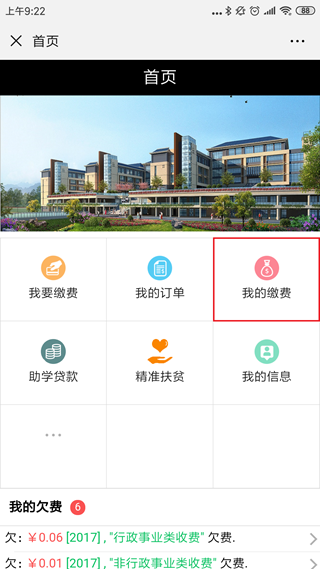 我的缴费